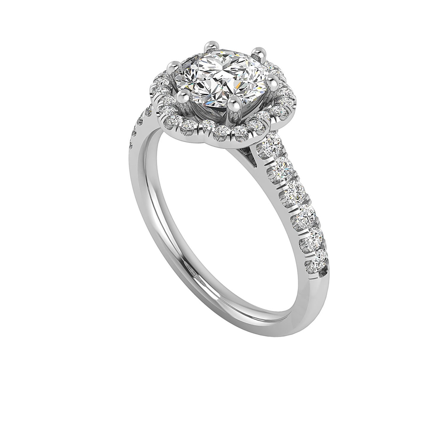 Cali Halo Engagement Ring